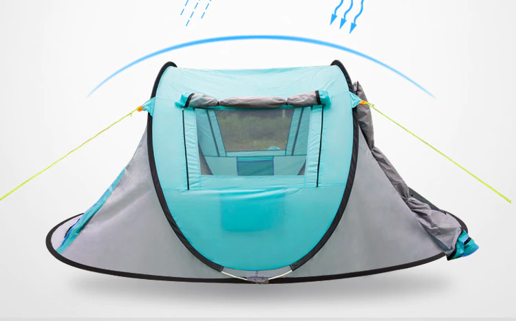 Cheap Goat Tents Outdoor Automatic Camping Tent for 3 4 People Couple Camping Beach Boat Tent for 2 People Easy Quick Opening Rainproof Pop Up Tents 